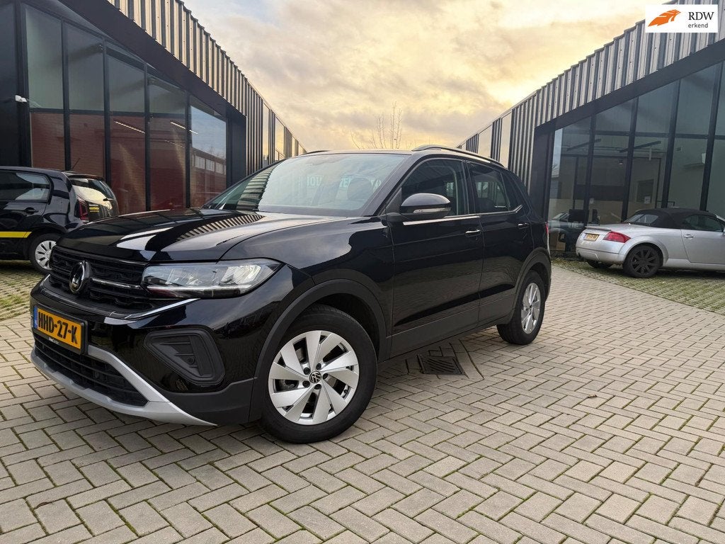 Volkswagen T-CROSS 1.0 TSI Life Edition DSG Clima Camera, Auto's, Volkswagen, Gebruikt, 116 pk, Zwart, Bedrijf