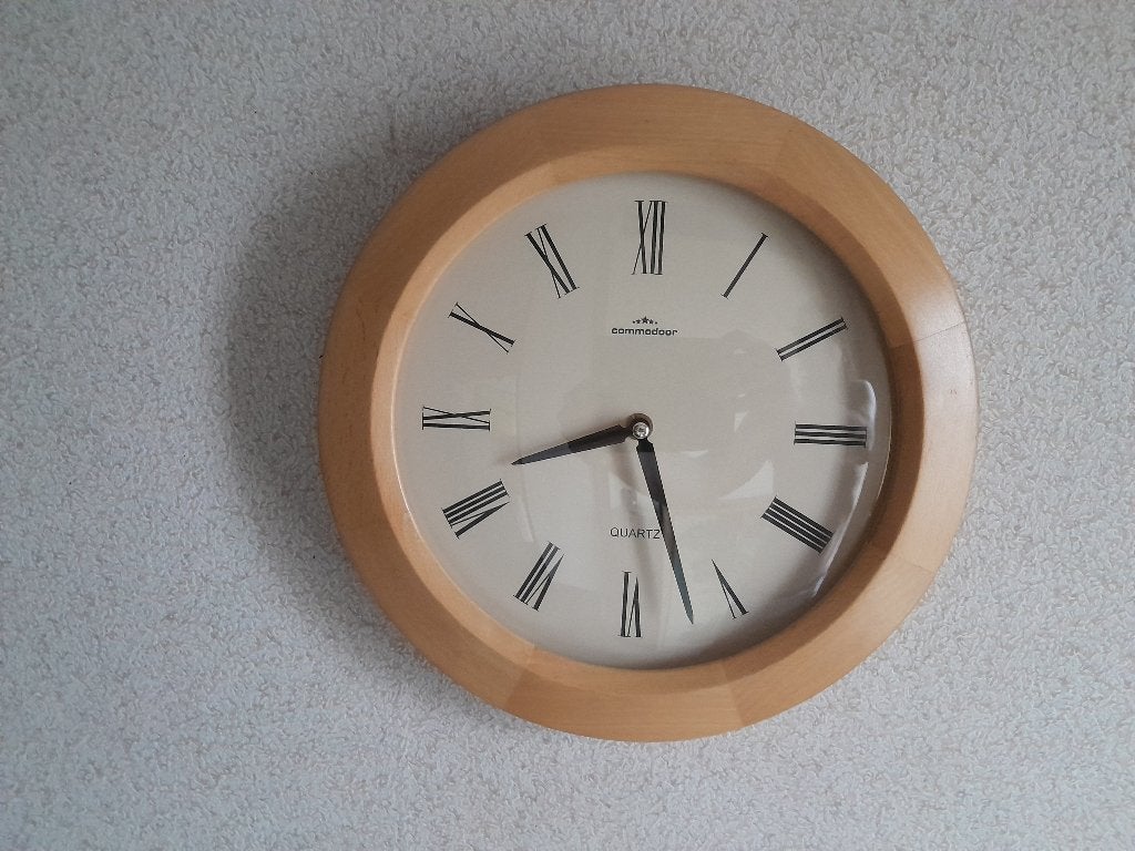 Vintage Commodoor Wandklok ( zgan ), Ophalen, Zo goed als nieuw, Wandklok
