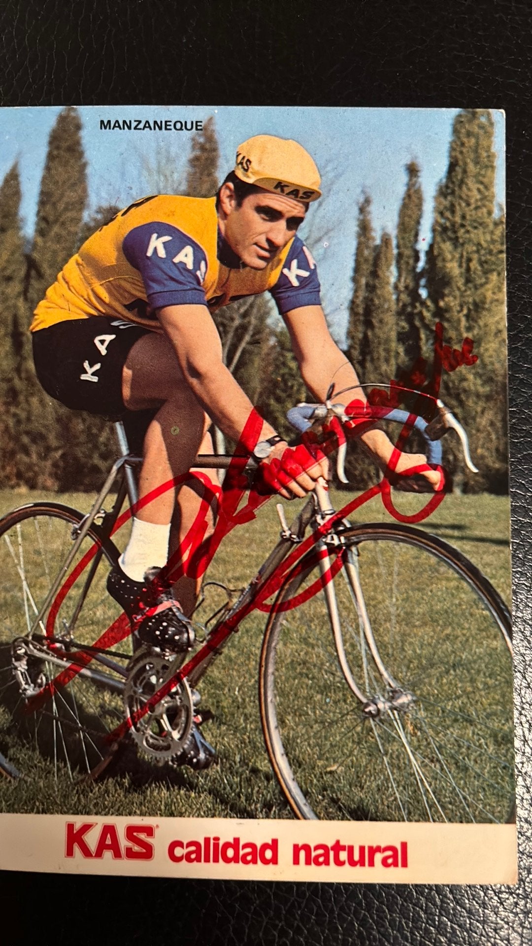 Wielrennen FERNANDO MANZANEQUE Tour de France HANDTEKENING, Verzamelen, Verzenden, Zo goed als nieuw, Overige sporten, Spelerskaart