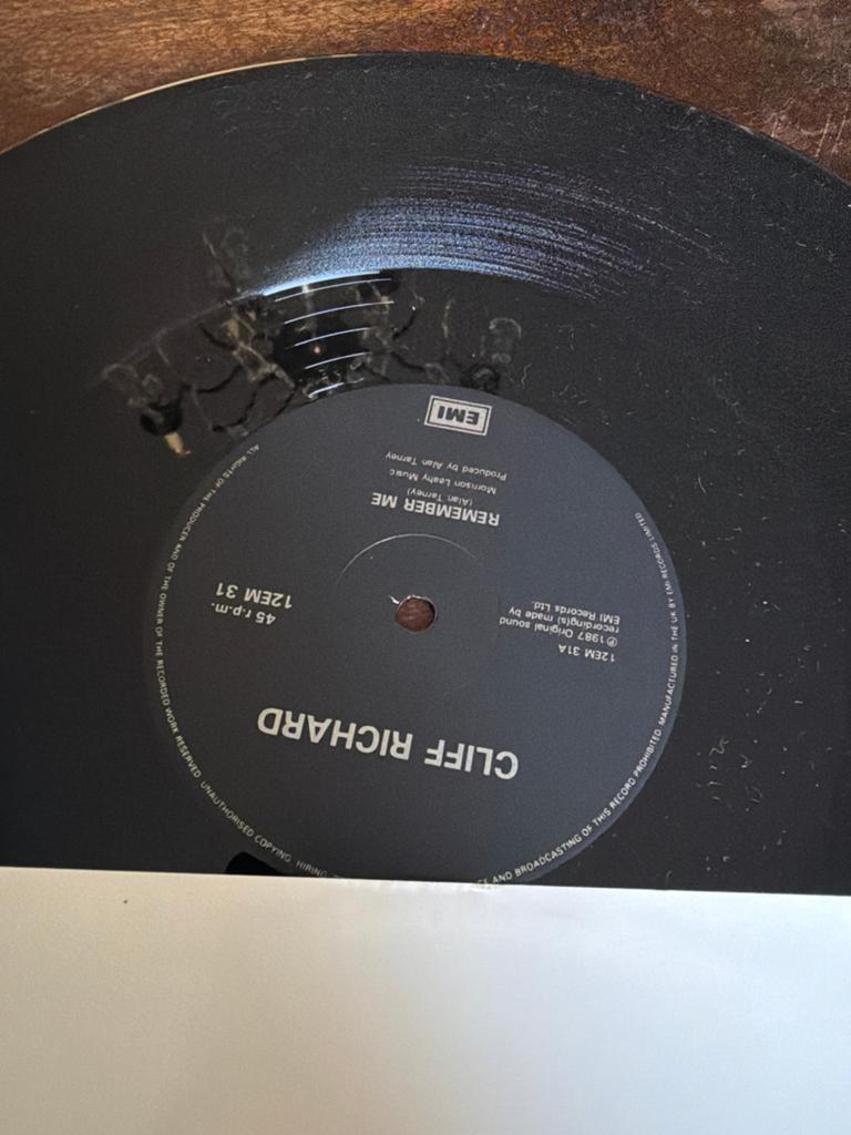 Cliff Richard - Remember Me 12" Maxi-Single (1987), Gebruikt, Maxi-single, 1980 - 1989, Ophalen of Verzenden