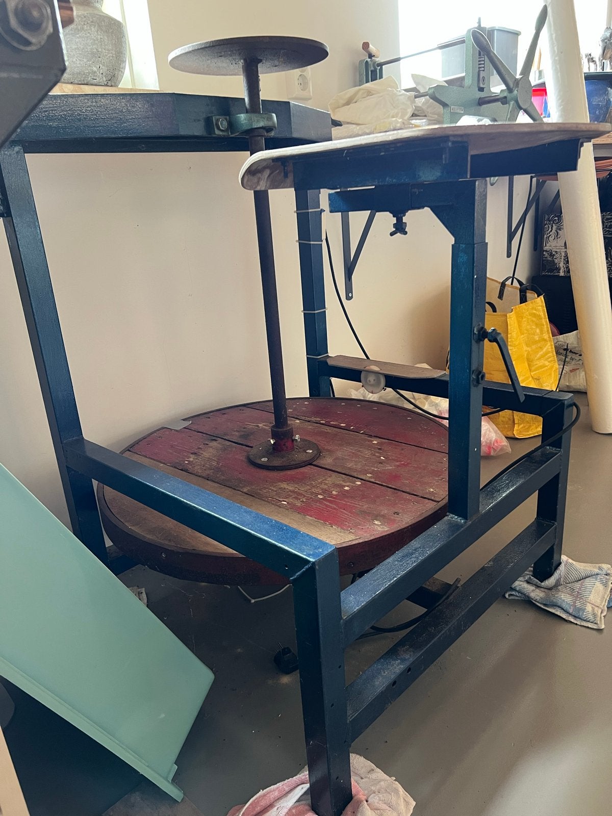 Elektrische boetseerschijf / schopschijf, Hobby en Vrije tijd, Pottenbakken, Gebruikt, Ophalen