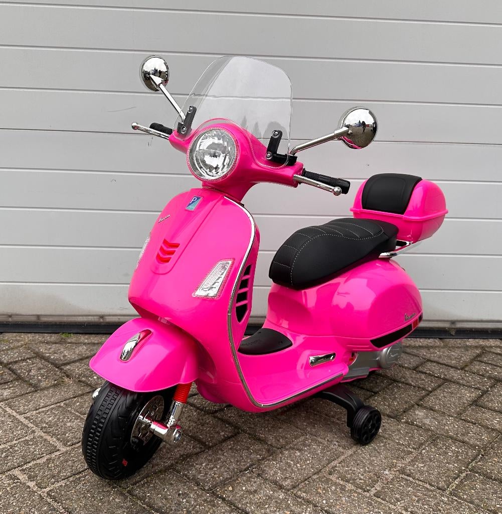 Vespa GTS Super 12v scooter wit Leer - MP3 - AUX - VERLICHT, Ophalen of Verzenden, Nieuw