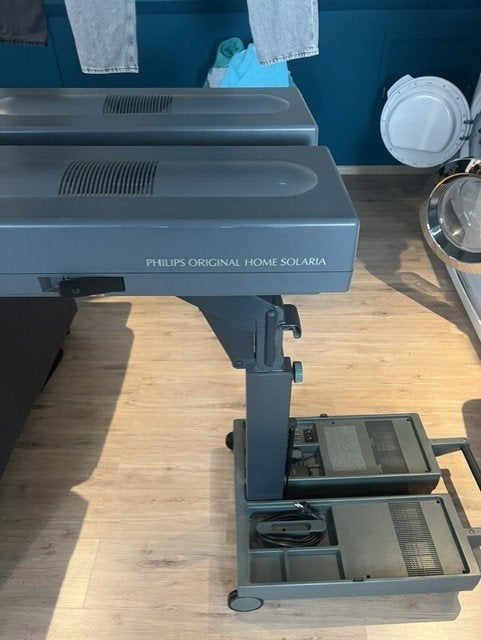 Te koop mobiele zonnebank Philips HB 851 sunmobil original, Ophalen of Verzenden, Gebruikt, Zonnebank enkelzijdig, Minder dan 10 lampen