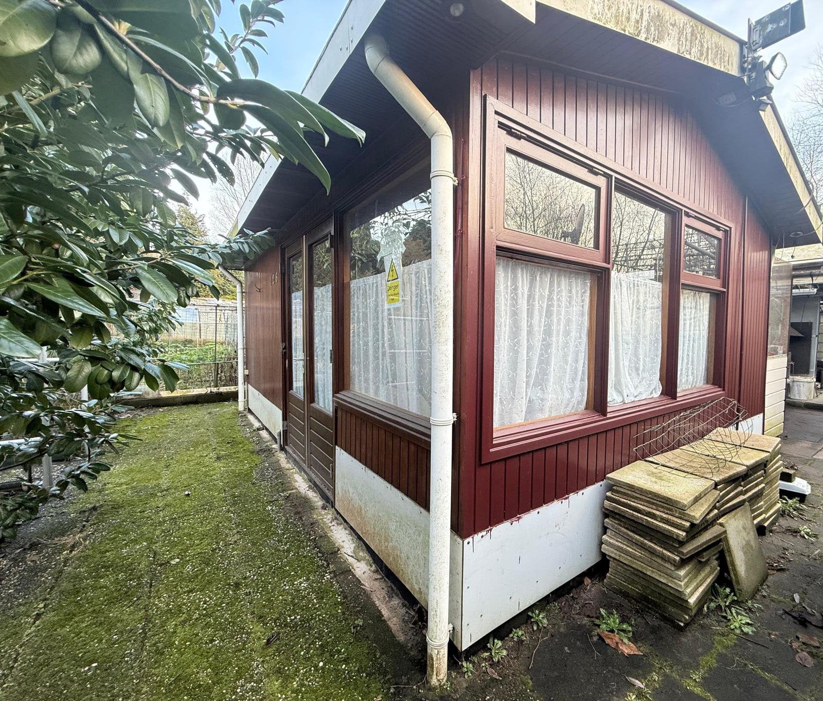 Ruime volkstuin van ca. 400 m² met tuinhuis en kas, Tuin en Terras, Tuinhuizen, Ophalen, Gebruikt, Overige typen