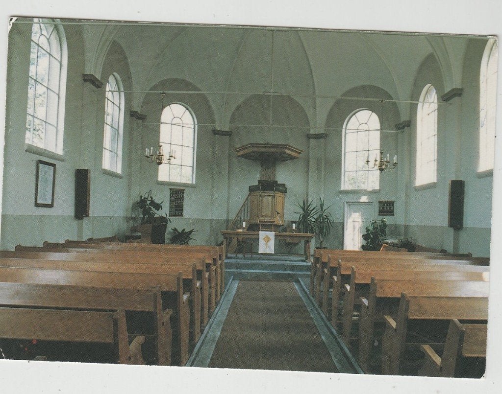 Helenaveen Kerk Prot.Gemeente Interieur 1990 Ongelopen, Ophalen of Verzenden, 1980 tot heden, Ongelopen, Noord-Brabant