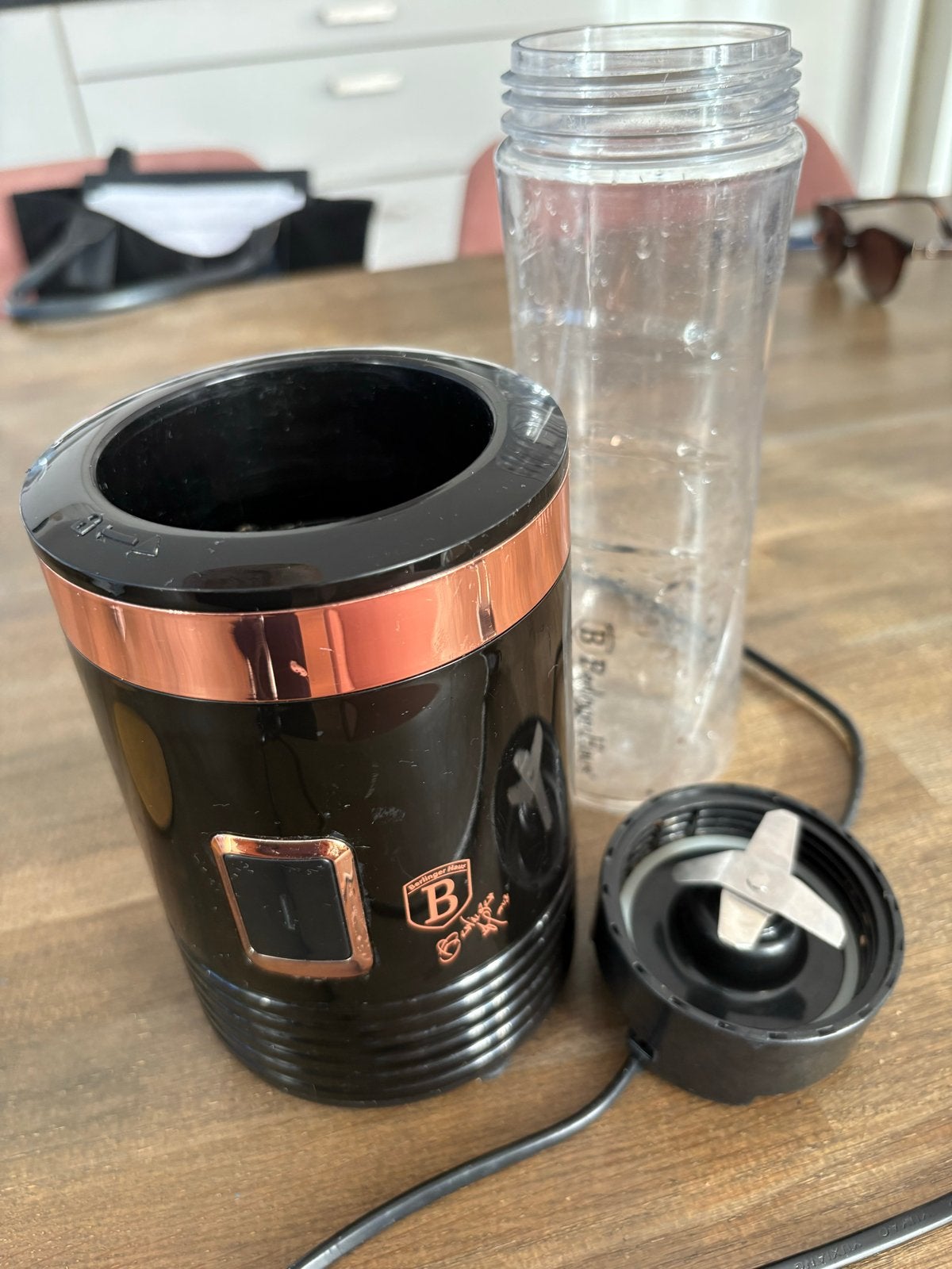 Berlinger Haus Blender / Smoothiemaker - Zwart/Roségoud, Ophalen of Verzenden, Gebruikt, Blender