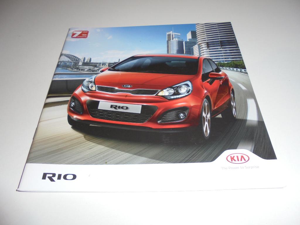 brochure Kia Rio  2014, Ophalen of Verzenden, Nieuw, Overige merken