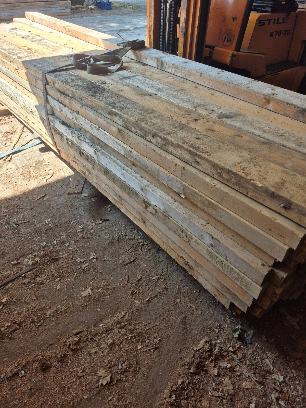 balkhout gebruikt 450x17x7..3.75 per strekkende meter ⁹, Ophalen, Minder dan 180 cm, Palen