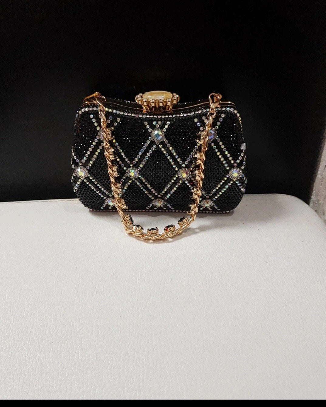 Tom & Eva Paris Avondtasje Zwart met Strass, Sieraden, Tassen en Uiterlijk, Ophalen of Verzenden, Nieuw, Zwart, Avondtasje