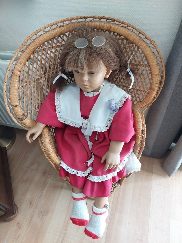 Friederike is een Annette-Himstedt meisje, Ophalen of Verzenden, Zo goed als nieuw, Pop, Levensecht of Reborn