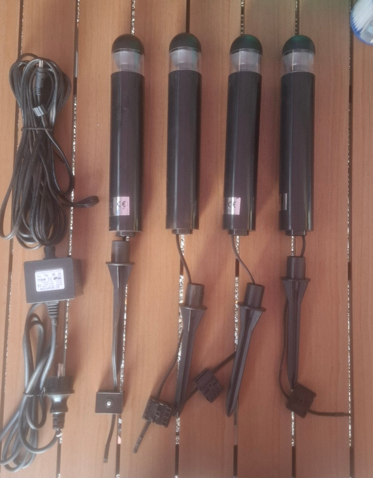 4x LED Grondspots met Netvoeding - IP44 Waterbestendig, Kunststof, Verzenden, Minder dan 50 watt, Nieuw