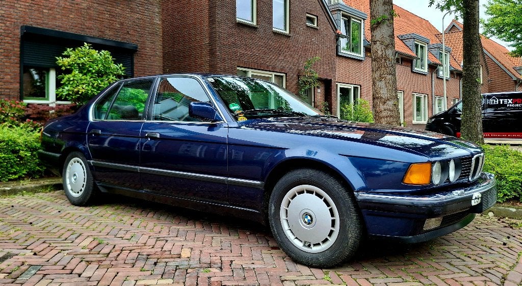 Bmw 735 e32, Automaat, Blauw, Leder, Particulier