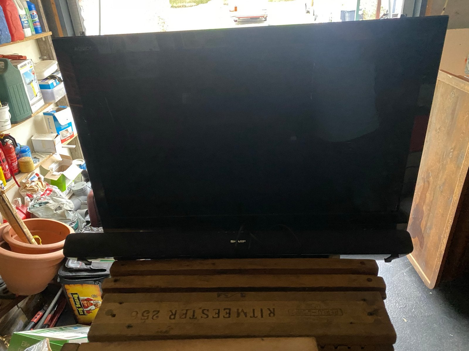 Sharp Aquos LCD TV met soundbar en afstandsbediening, Audio, Tv en Foto, Gebruikt, 50 Hz, LCD, Ophalen of Verzenden