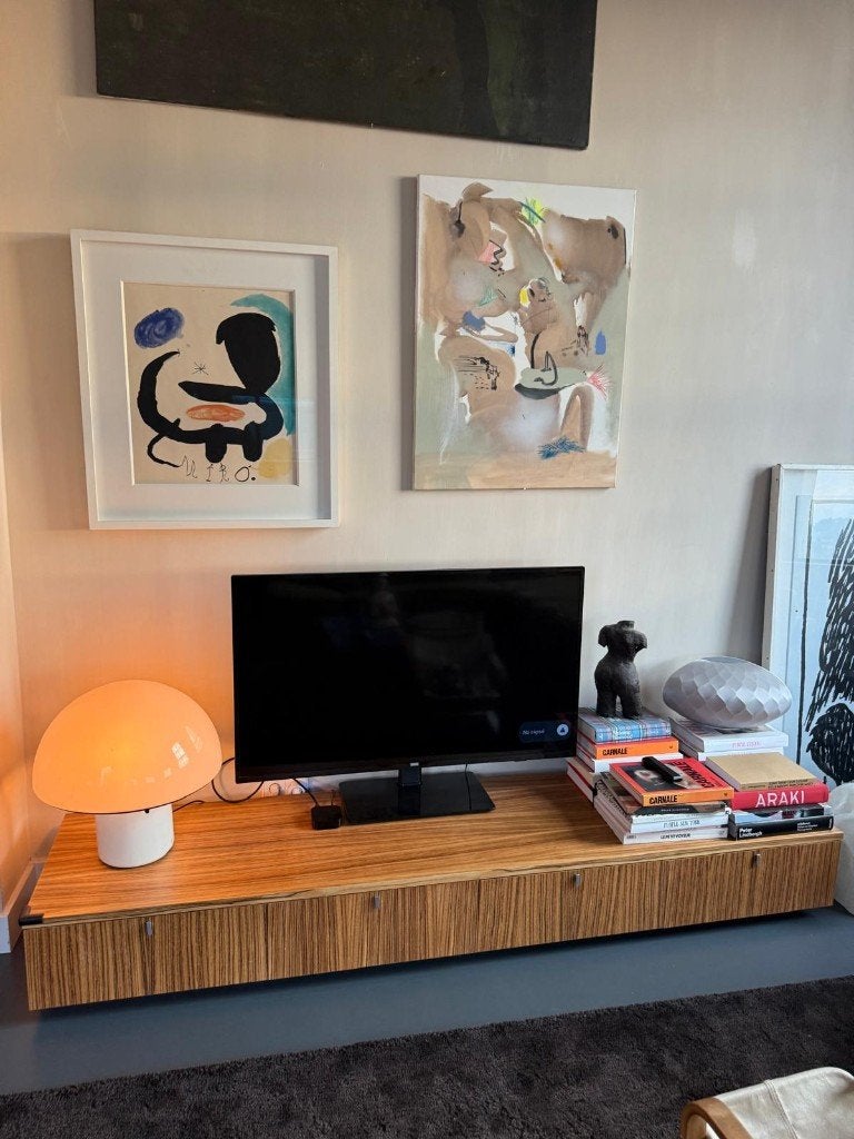 laag tv meubel zebra, Ophalen, Gebruikt, 200 cm of meer, Minder dan 100 cm
