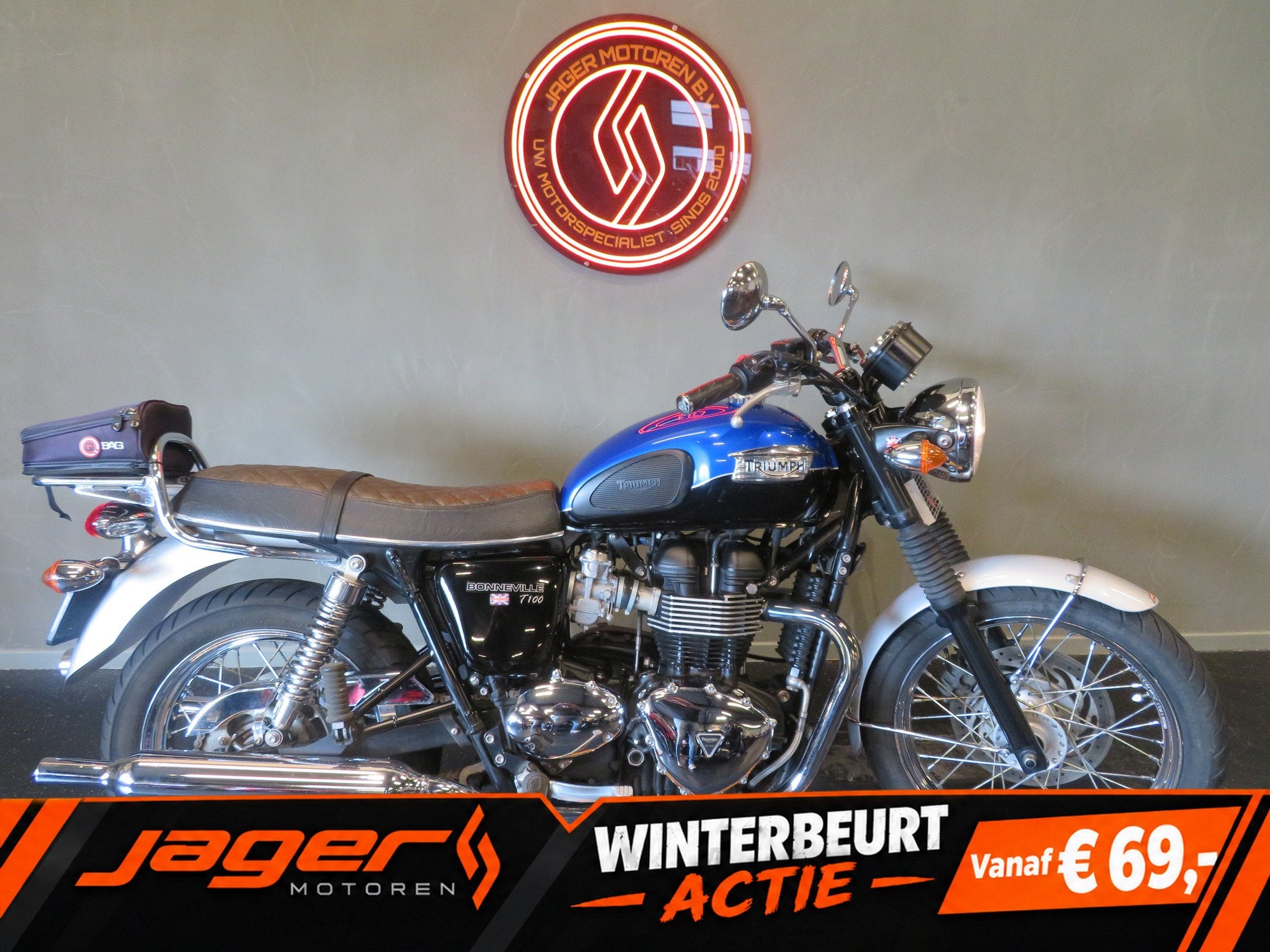 Triumph BONNEVILLE T100 SUPERFRAAI! (bj 2014), 744 cc, Naked bike, Gebruikt, Bedrijf