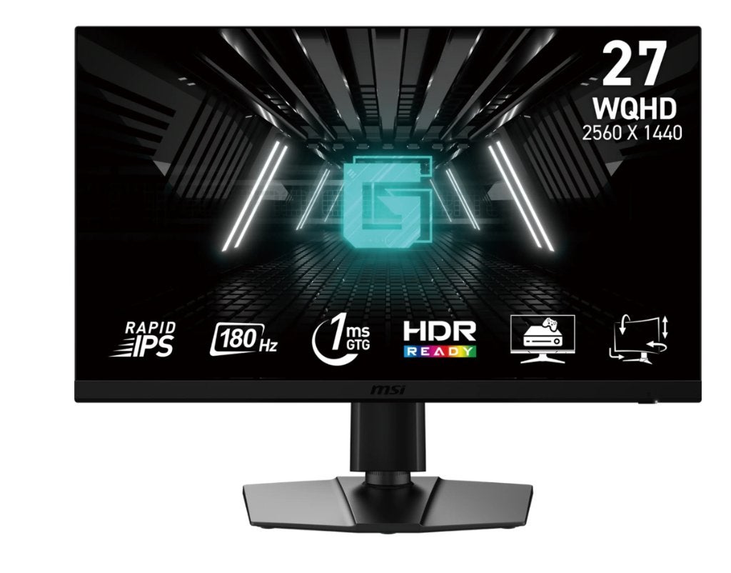 MSI G272QPF E2 Gaming Monitor - 27 inch, QHD, 180Hz, MSI, IPS, In hoogte verstelbaar, Nieuw