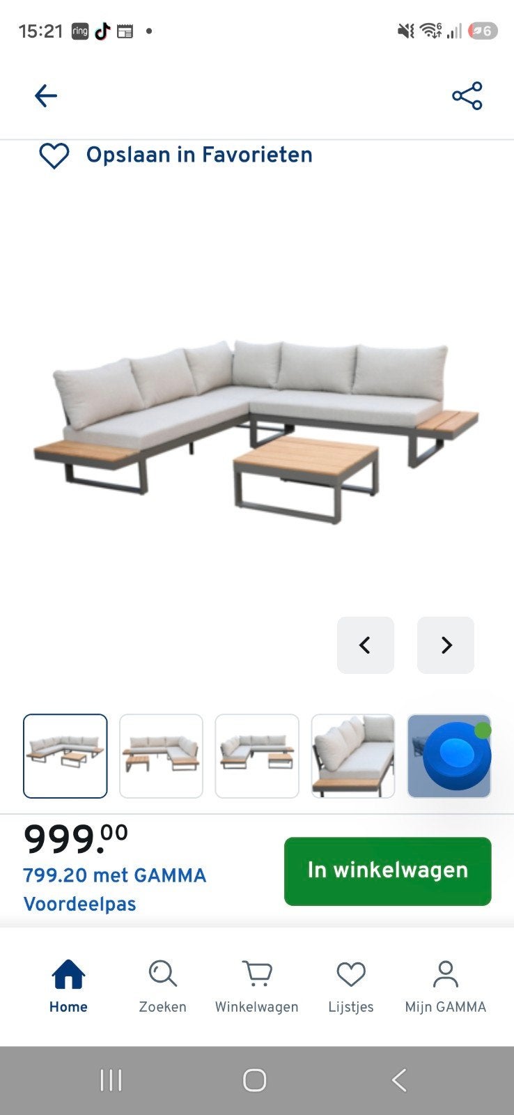 Wakefield loungeset Puglia teakhout, Ophalen, Teakhout, Nieuw, Loungeset