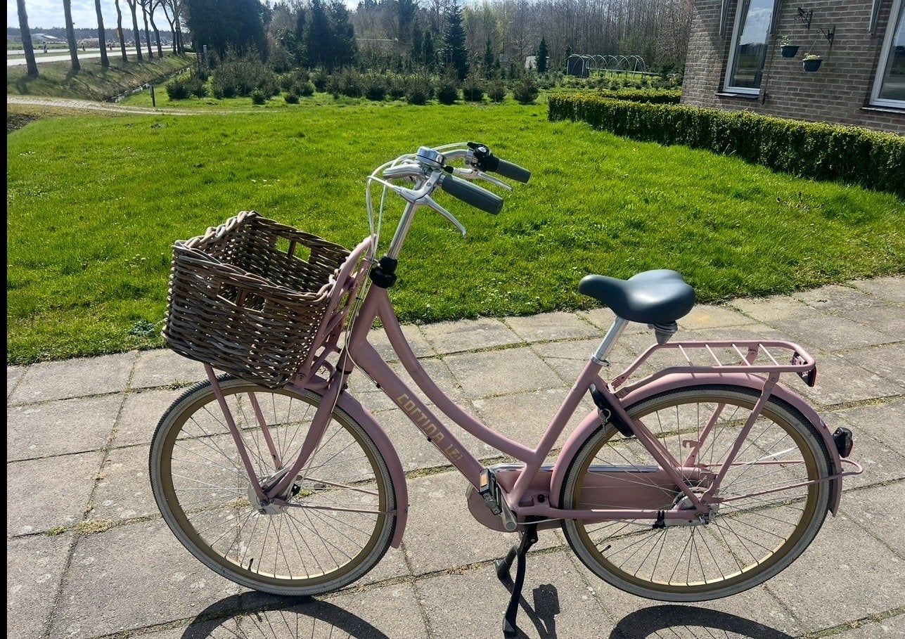 Cortina U4 28 inch rose metallic - Zo goed als nieuw, Versnellingen, Zo goed als nieuw, Trommelrem, Ophalen