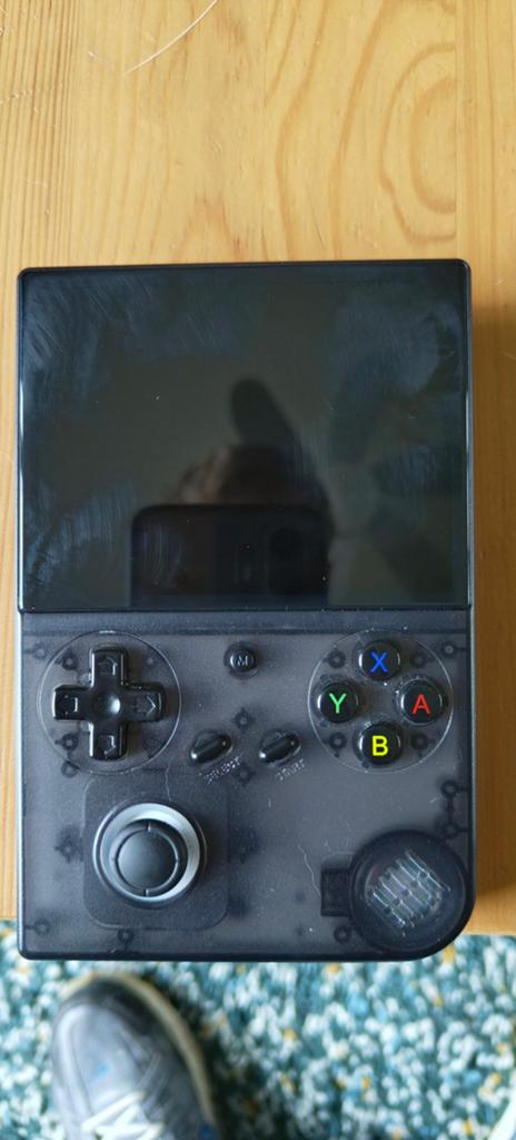 Anbernic rg-40xx Retro Handheld Console met Grip, Spelcomputers en Games, Ophalen of Verzenden, Anbernic, Zo goed als nieuw