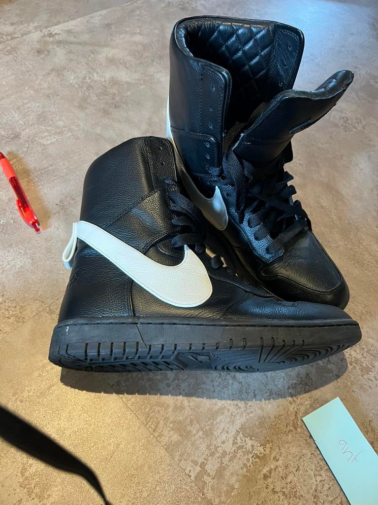Dunk Lux High x Nike Riccardo Tisci 'Black White'  zgan, G, Zwart, G, Boots