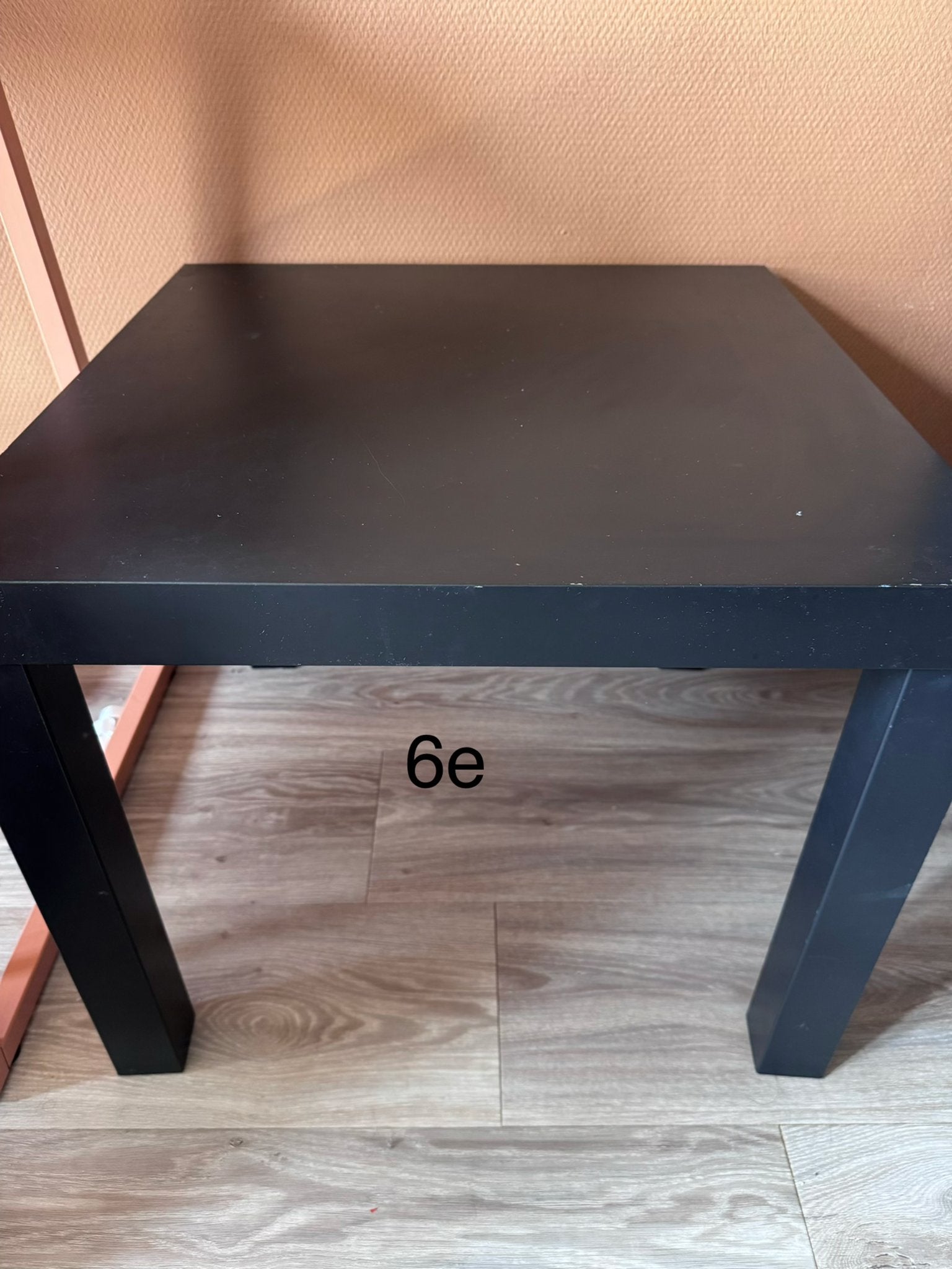 Ikea bijzettafel - Zwart, Ophalen, Minder dan 45 cm, Gebruikt, Vierkant