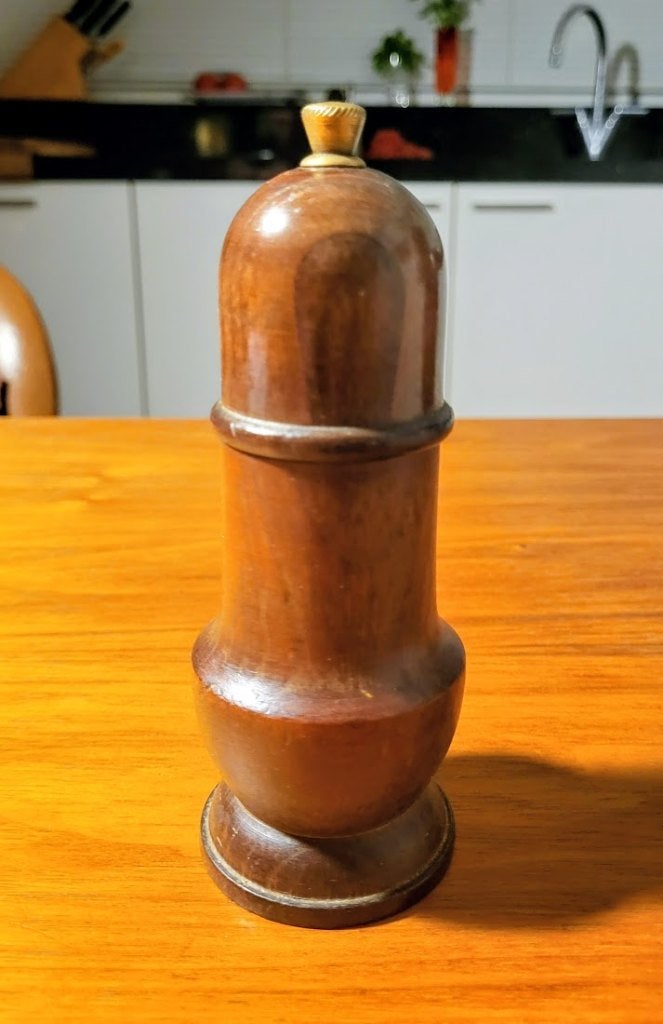 Vintage Pepermolen Italiaans, Ophalen of Verzenden, Gebruikt
