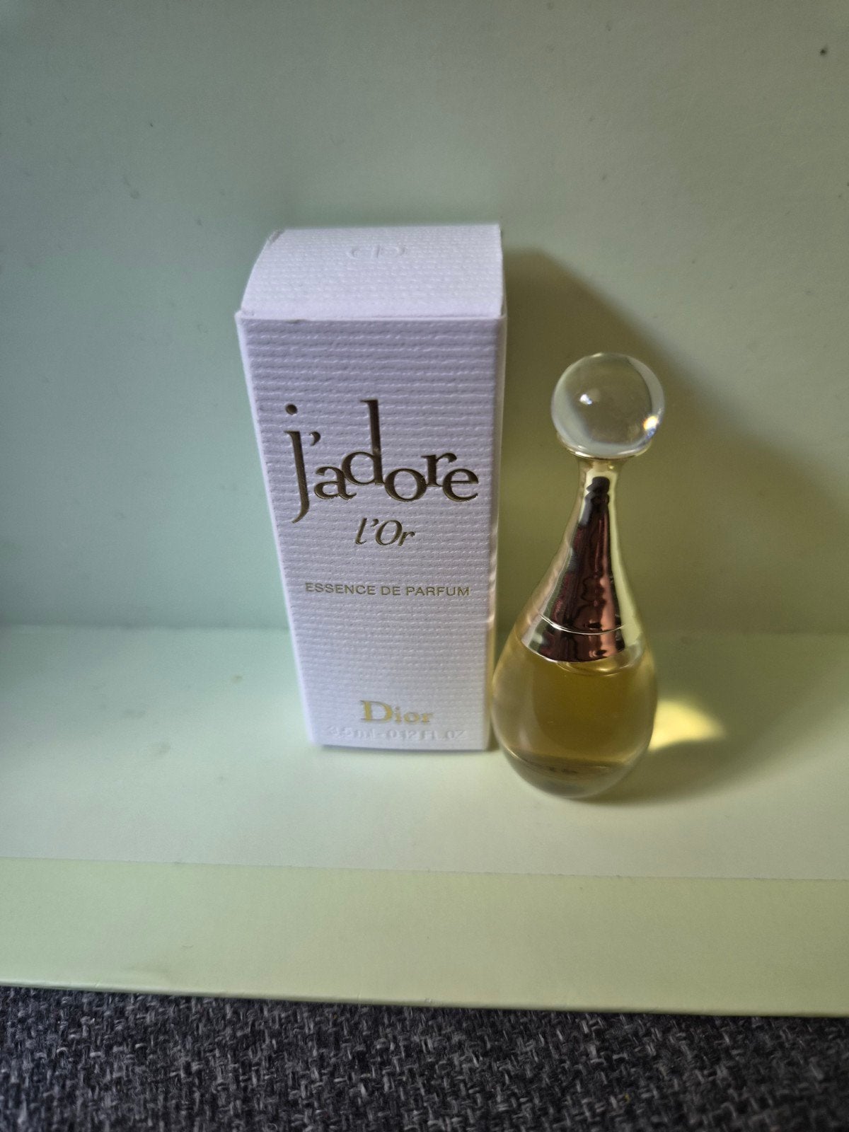 J Adore l or dior essence de parfum miniatuur 3,5ml, Ophalen of Verzenden, Nieuw, Miniatuur