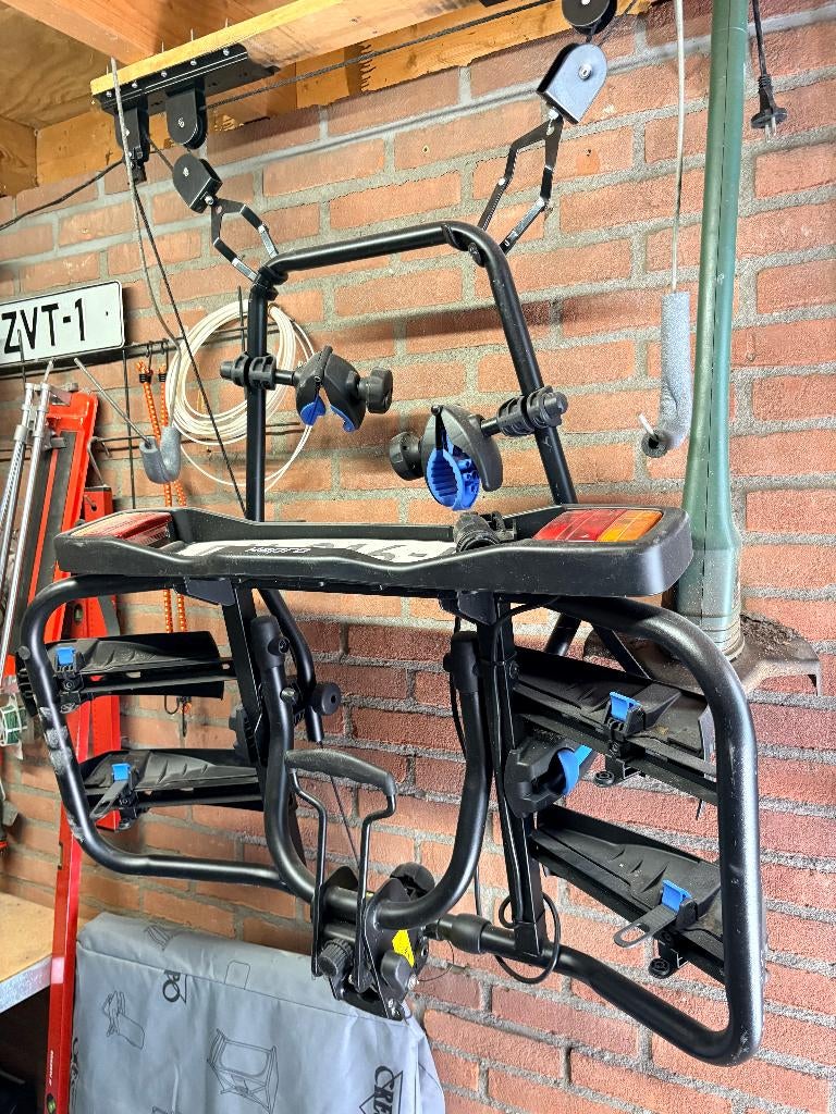 HAPRO Fietsendrager voor 2 electrische fietsen te Koop, Ophalen, Zo goed als nieuw, 2 fietsen, Trekhaakdrager