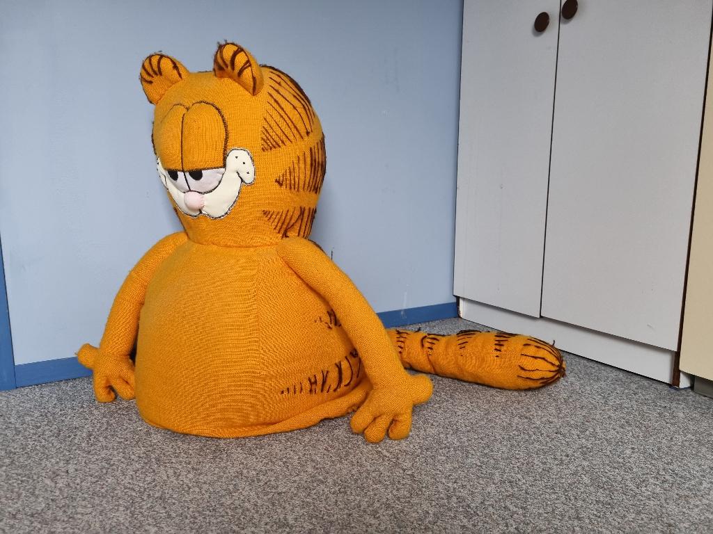UNIEK kat Garlield stripfiguur XL, Ophalen of Verzenden, Garfield, Gebruikt, Beeldje of Figuurtje