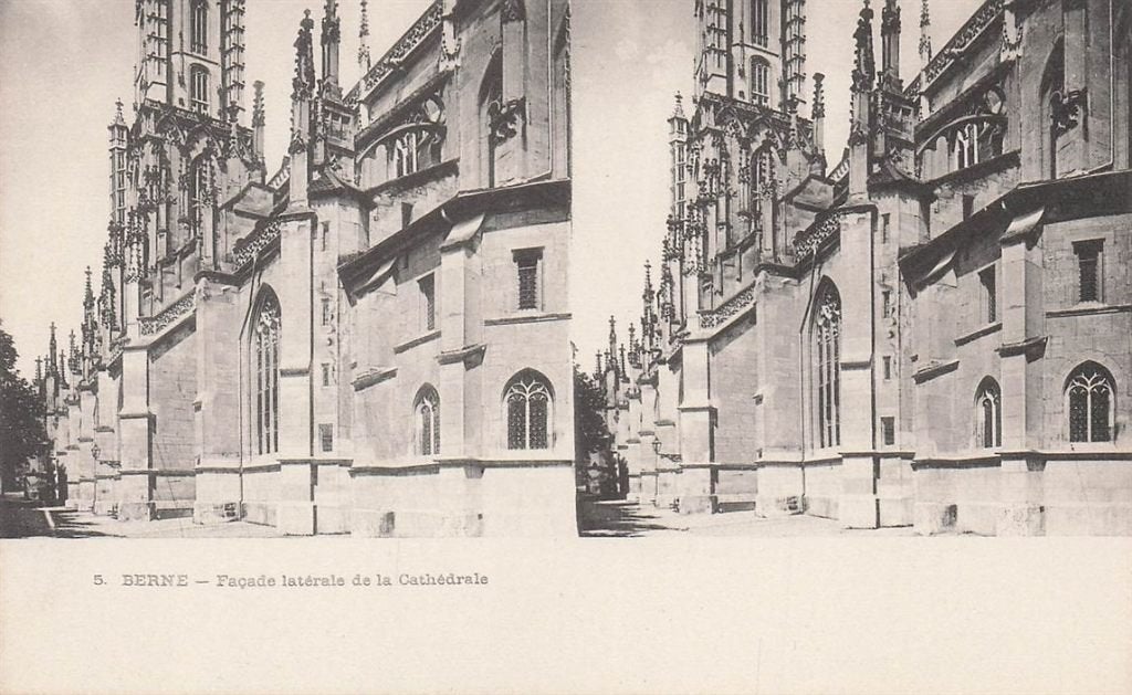 702-302-003 Berne Faxade Laterals De La Cathedrale, Verzenden, Voor 1920, Overig Europa