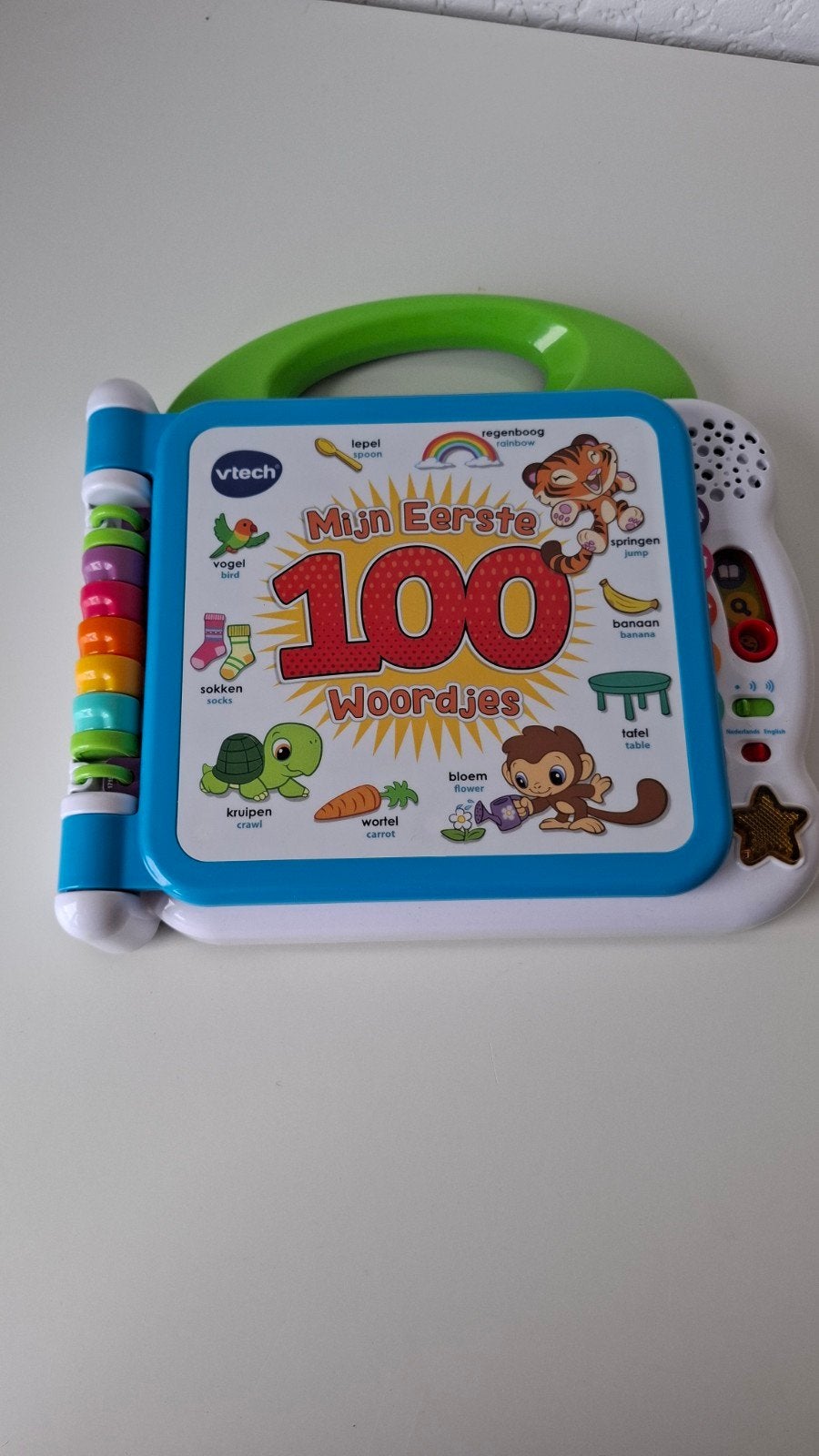 VTech Mijn Eerste 100 Woordjes - Interactief Leerboek, Ophalen of Verzenden, Zo goed als nieuw, 6 maanden tot 2 jaar