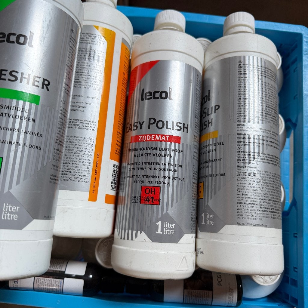PARTIJ 32x Lecol Hout Polijst Laminaat, Vloeren, Polish, Wit, Nieuw, Ophalen of Verzenden, Lecol
