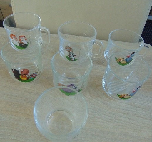 Fabeltjeskrant Theeglazen/Drinkglazen, Ophalen of Verzenden