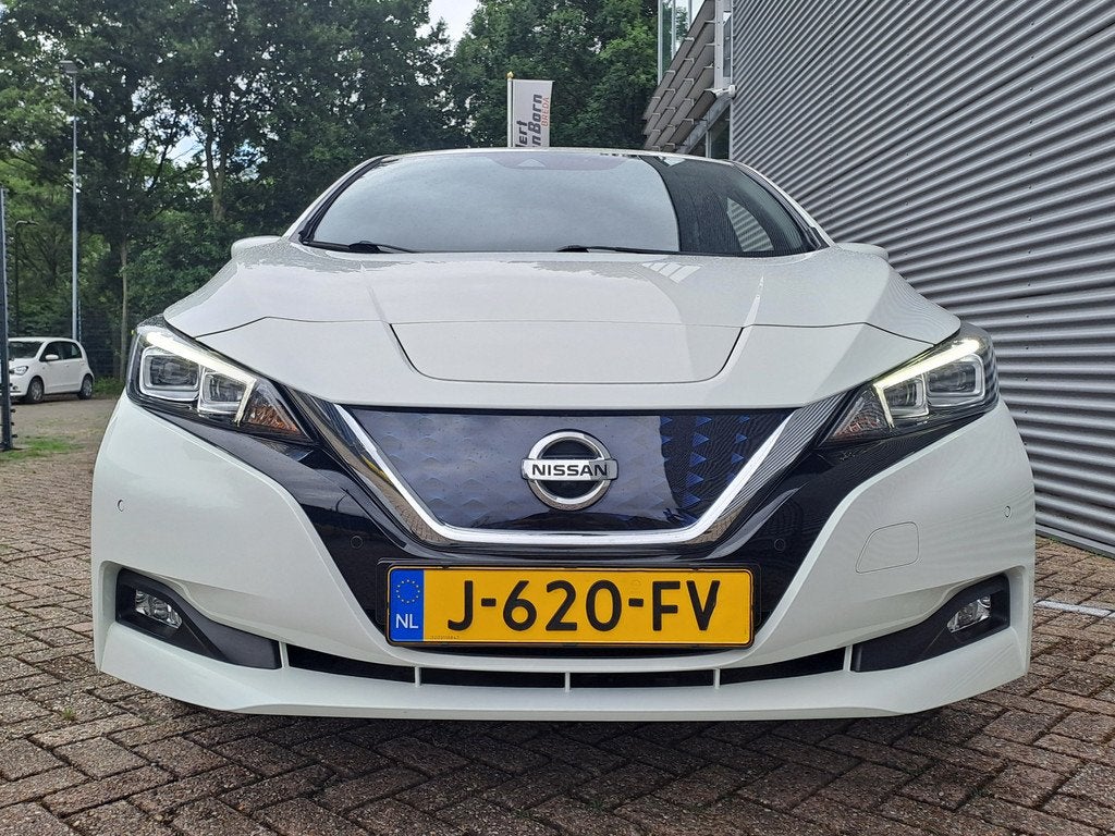 Nissan Leaf Tekna 40 kWh | Apple Carplay/Android Auto | BOSE, Auto's, Nissan, 12 maanden, Gebruikt, Wit, Origineel Nederlands