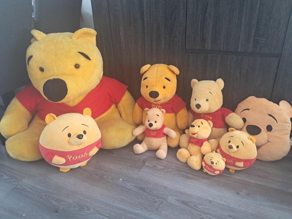 Winnie de pooh knuffel set, Ophalen, Zo goed als nieuw, Stoffen beer, Overige merken