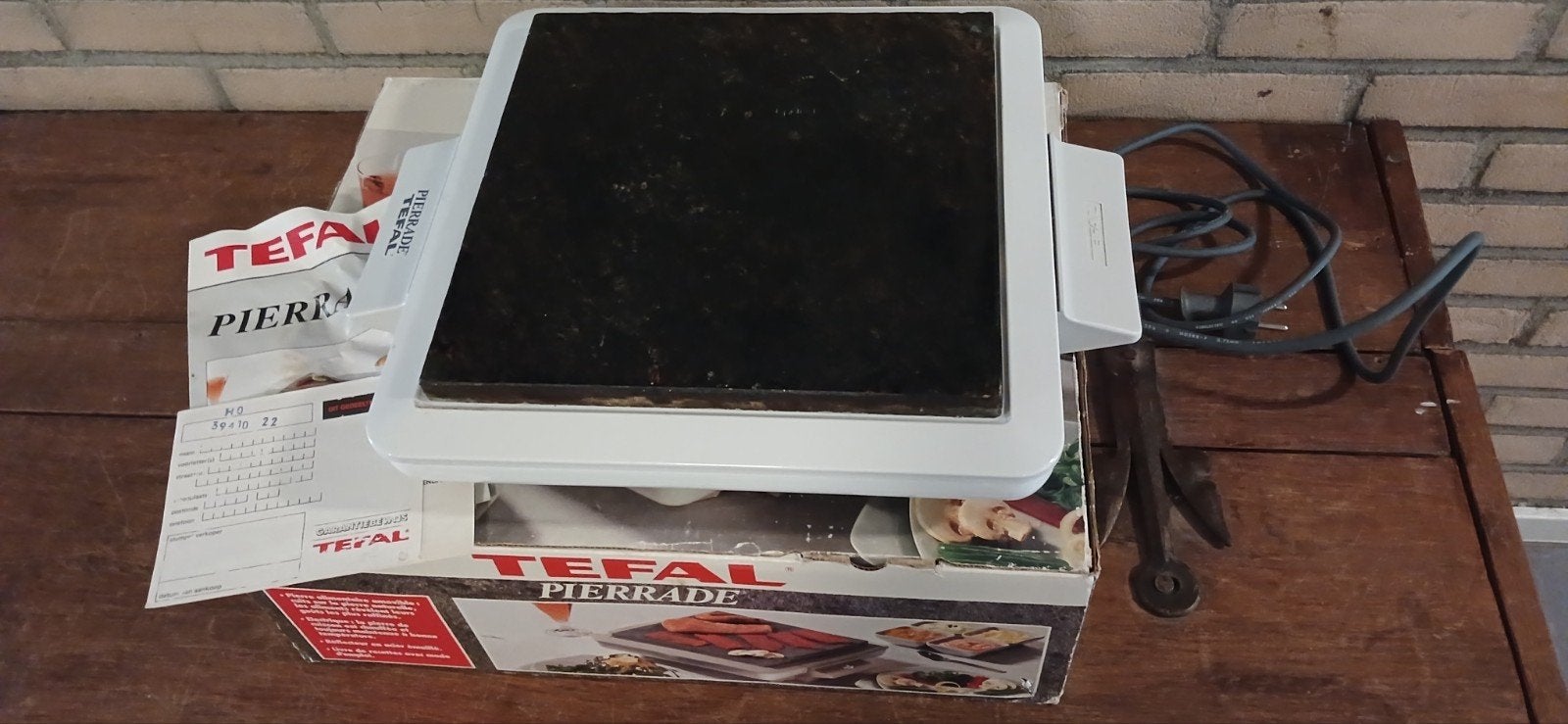 Tefal Pierrade Raclette Grill - Steen Grill € 20,00, Ophalen, Gebruikt