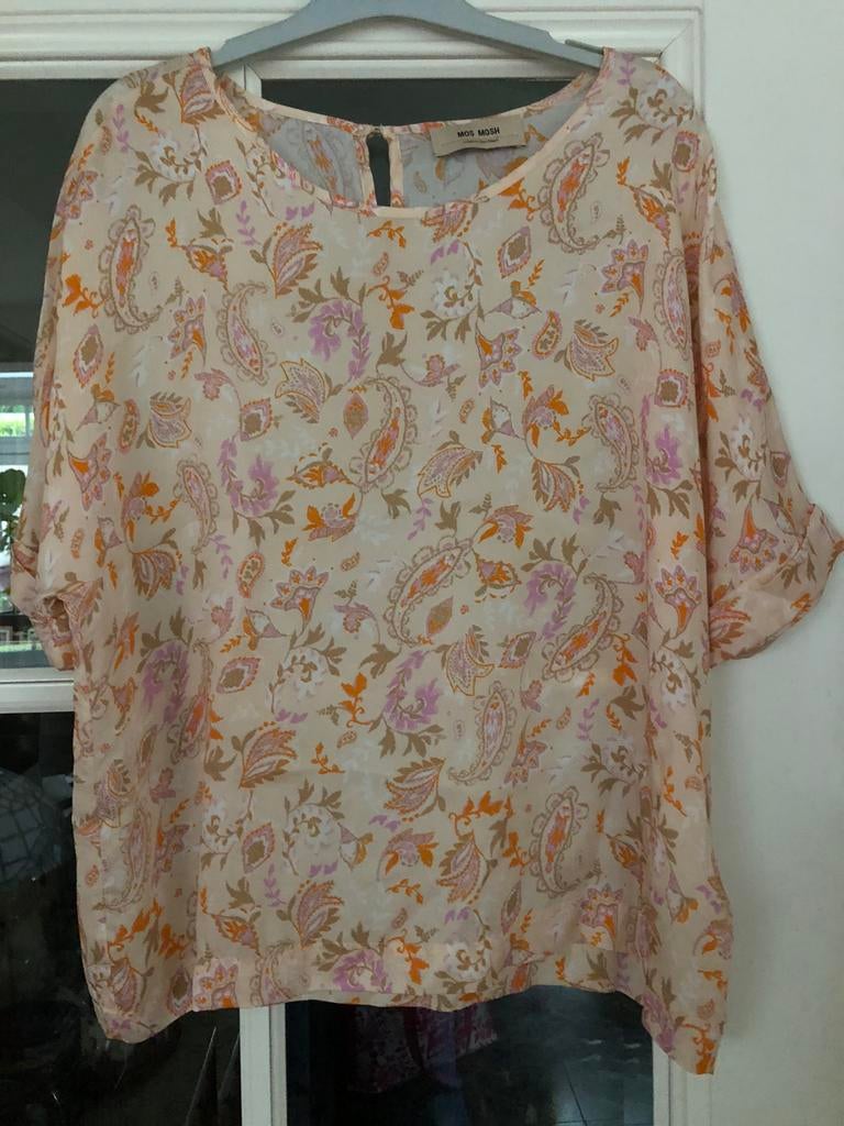 Nieuw MOS MOSH damesblouse Palma chintz mt. M, 100% Cupro, Ophalen of Verzenden, Nieuw, Maat 38/40 (M)