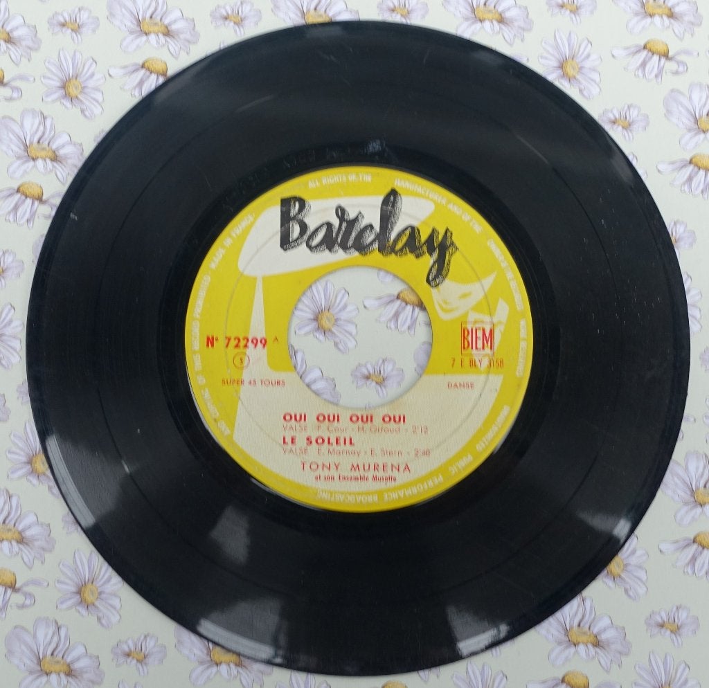 tony murena - oui oui oui oui, Gebruikt, 7 inch, Single, Ophalen of Verzenden