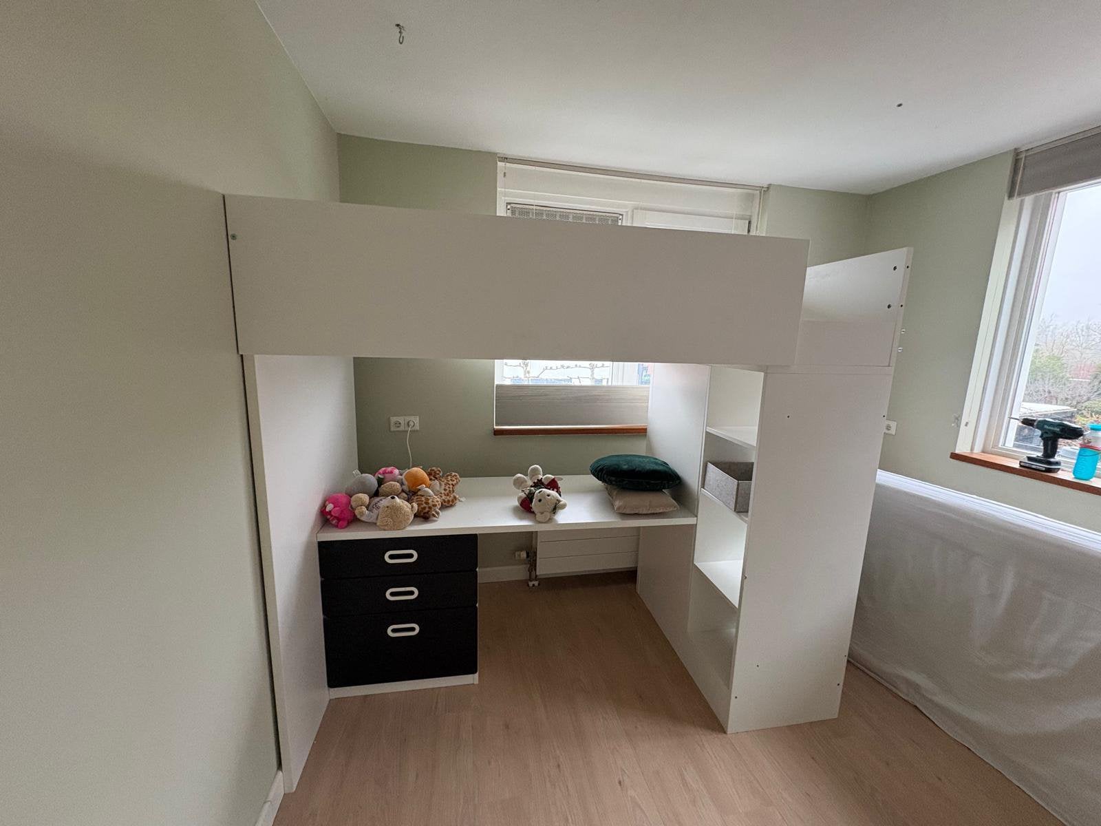 IKEA SMASTAD HOOGSLAPER, Ophalen, Zo goed als nieuw, Tweepersoons, Hoogslaper