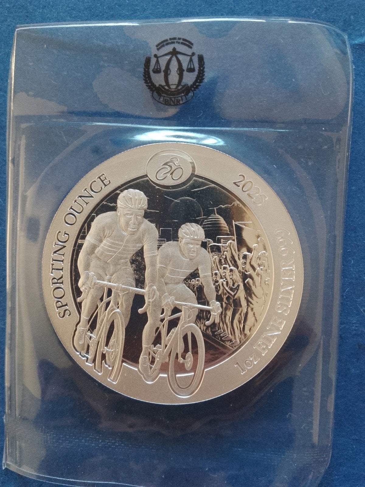 Rwanda Cycling 2025 1 oz zilver, Ophalen of Verzenden, Zilver