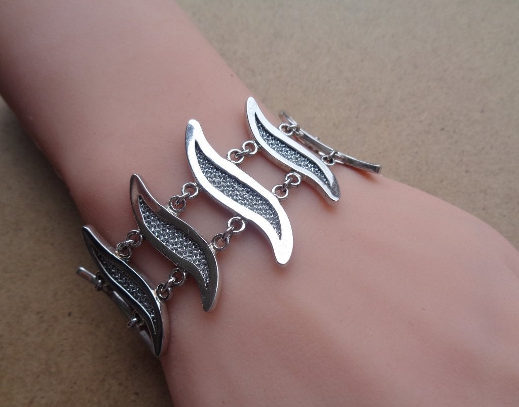 zilveren ADAMI & MARTUCCI mesh armband [071], Verzenden, Zo goed als nieuw, Zilver, Zilver