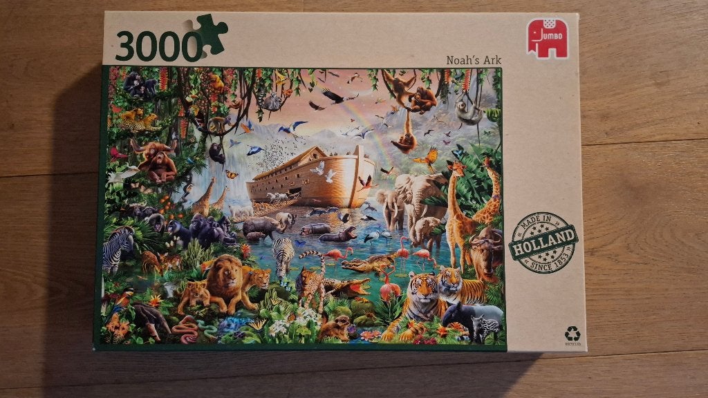 Jumbo puzzel 3000 stukjes: Noah's Ark, Ophalen, Meer dan 1500 stukjes, Zo goed als nieuw