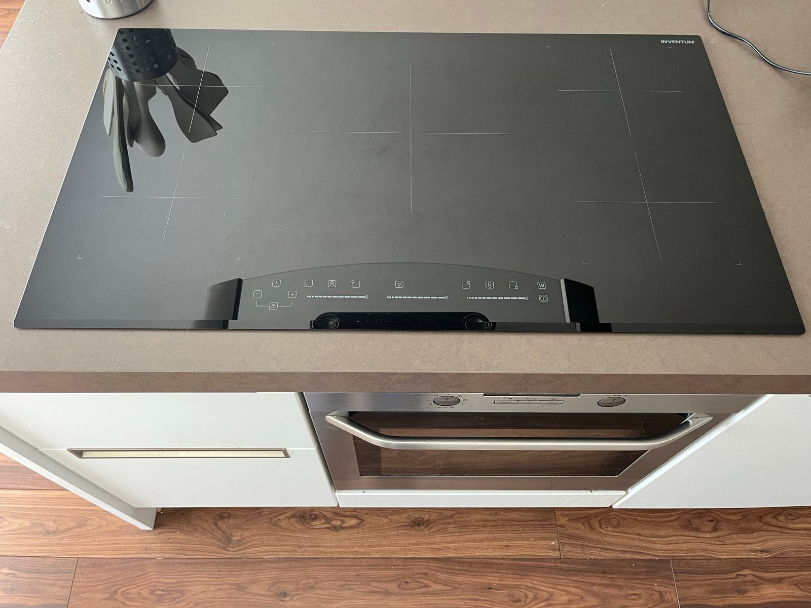 Inventum Inductiekookplaat - 90 x 52 cm, Ophalen, 4 kookzones, Zo goed als nieuw, Inbouw