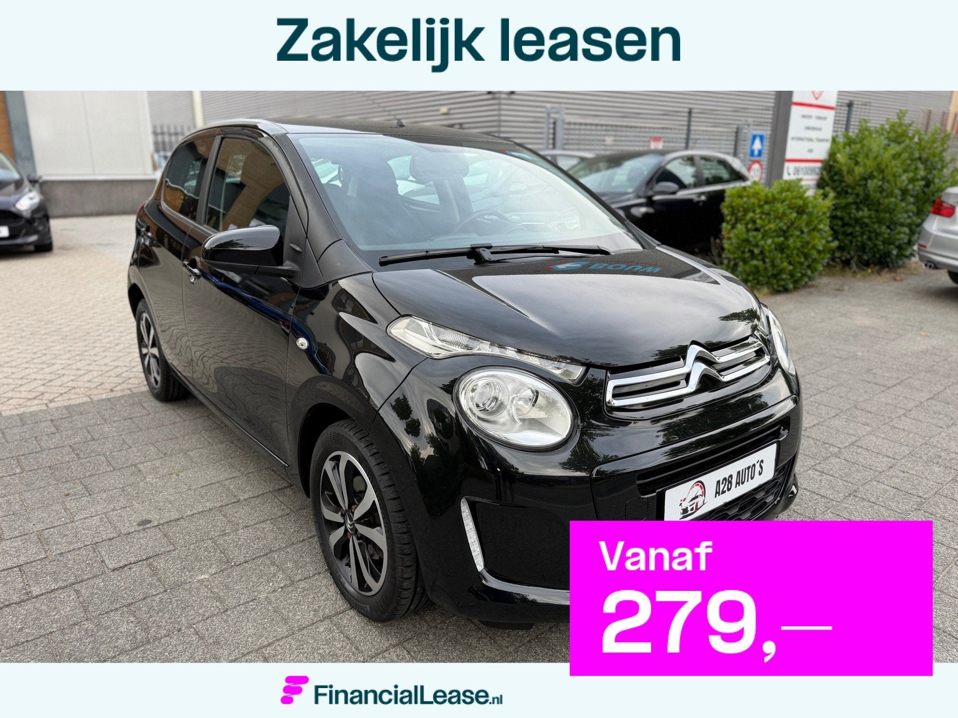 Citroen C1 1.0 VTi Shine Automaat | CarPlay | Camera| Airco, Dealer onderhouden, Stof, Gebruikt, Euro 6