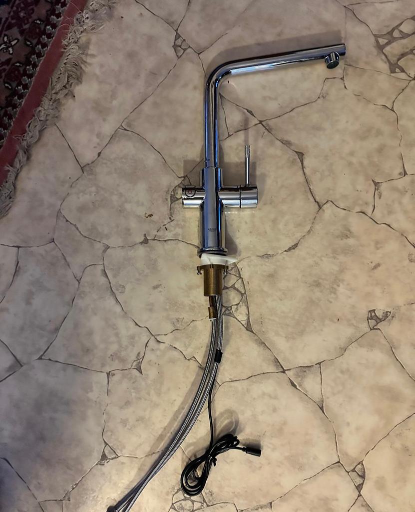 Kranen 4 stuks ! Grohe red kraan !, Ophalen, Zo goed als nieuw, Rvs, Kraan