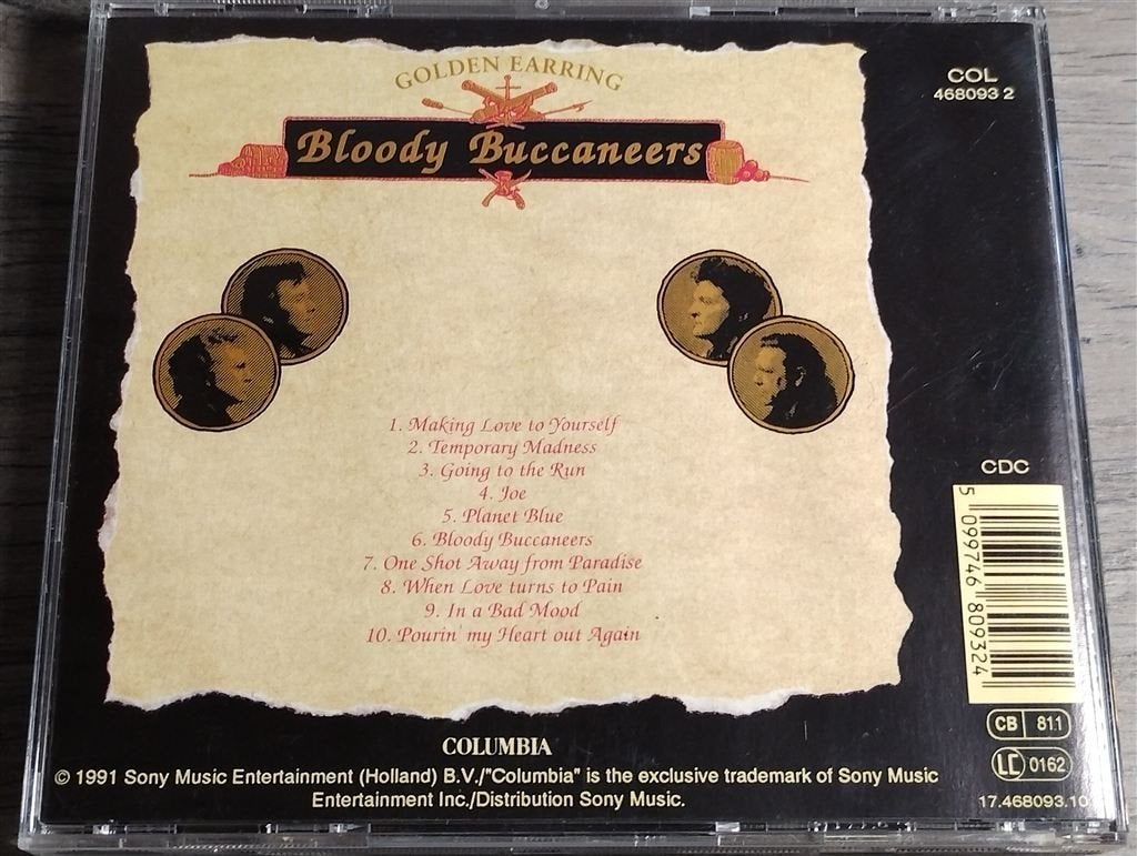 Golden Earring ‎– Bloody Buccaneers, Cd's en Dvd's, Ophalen of Verzenden, Zo goed als nieuw, Poprock