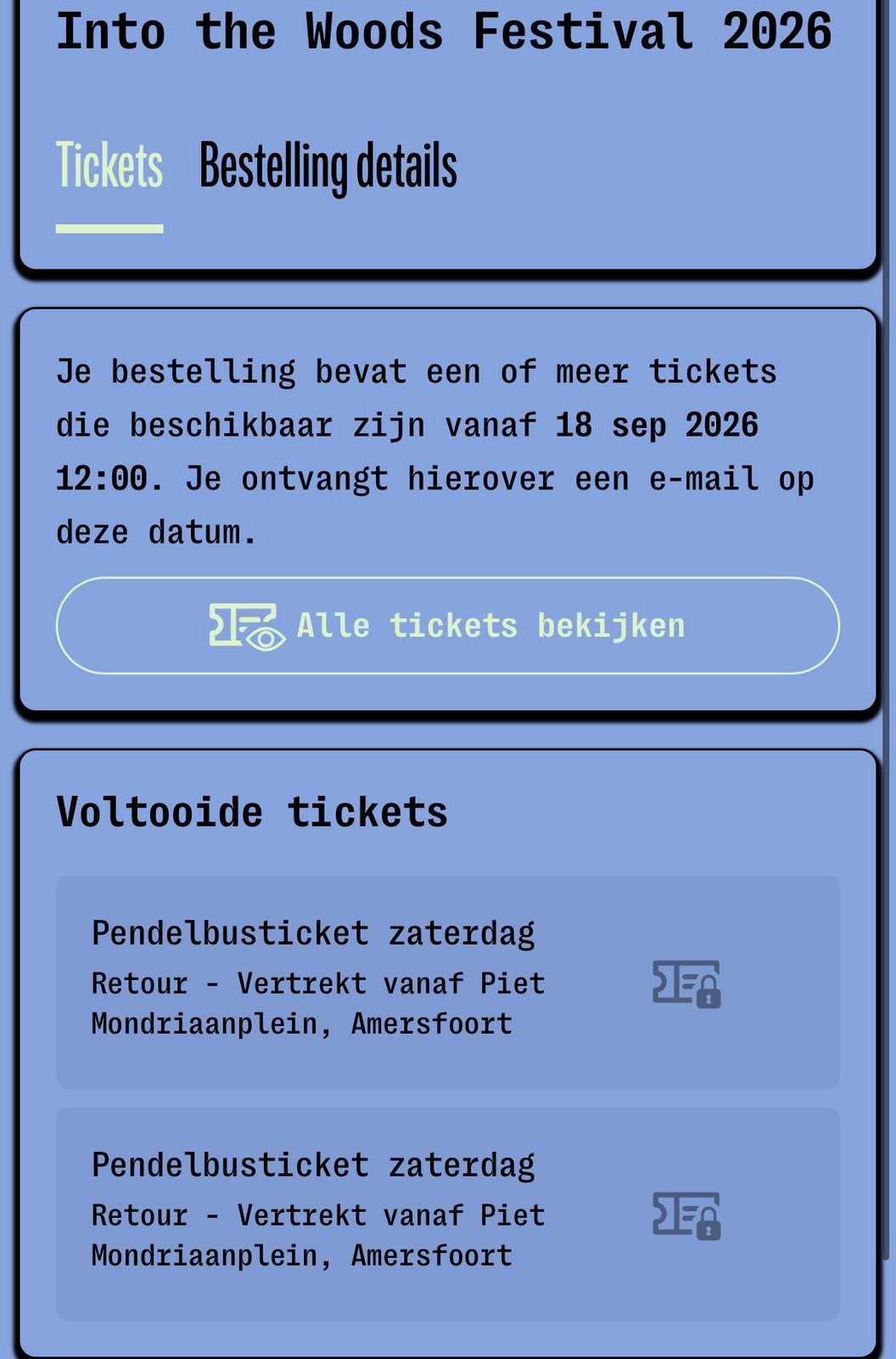 2x into the woods festival (pendelbus tickets), Twee personen