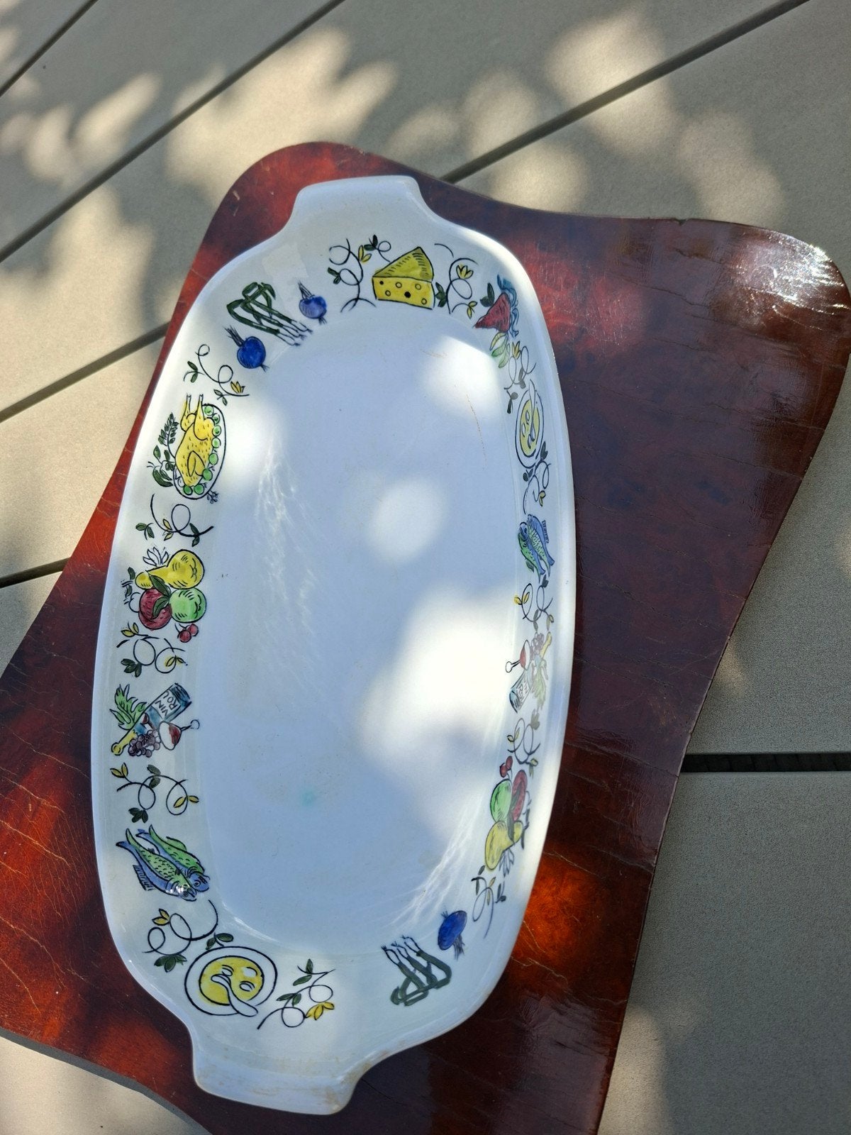 Vintage Sphinx Maastricht Ovenschaal "Bon Appétit", Ophalen