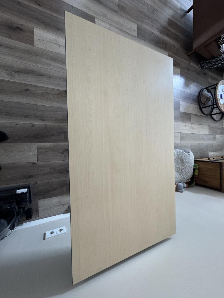Bureau - licht houtkleur, Huis en Inrichting, Bureaus, Ophalen, Gebruikt, Hout, Bruin