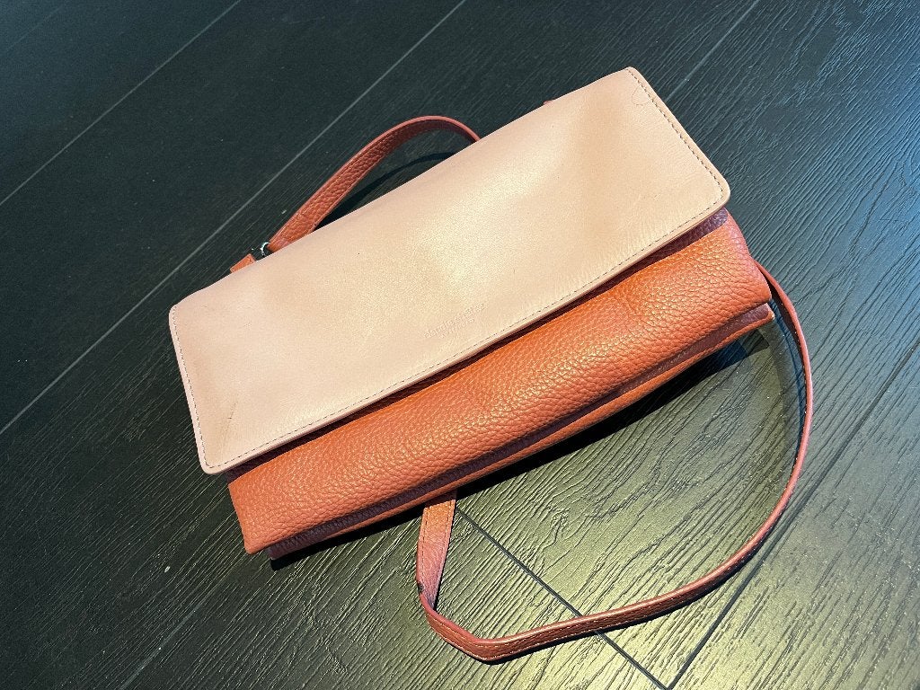 Claudia Sträter - crossbodytas - oud roze, Ophalen of Verzenden, Gebruikt, Roze, Avondtasje